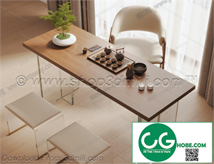 Tea Room 09 3D Model